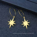 Stainless Steel Pearl Gold Plated Hoop Earrings Accessories Women Earrings